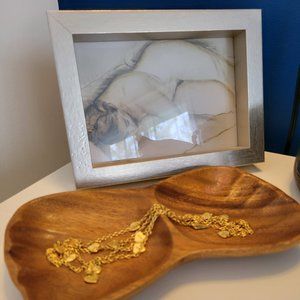 Coach long heart necklace